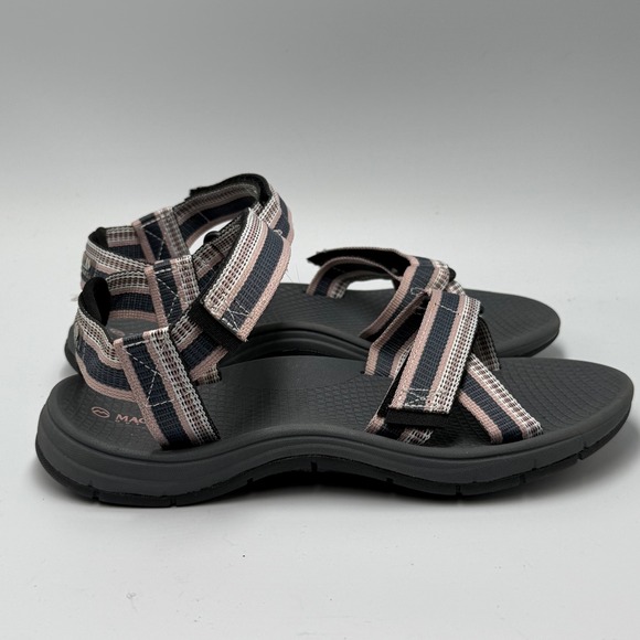 Magellan Outdoors Sport Sandals Pink Gray Adjustable Straps Womens 8B Hiking - Picture 1 of 9